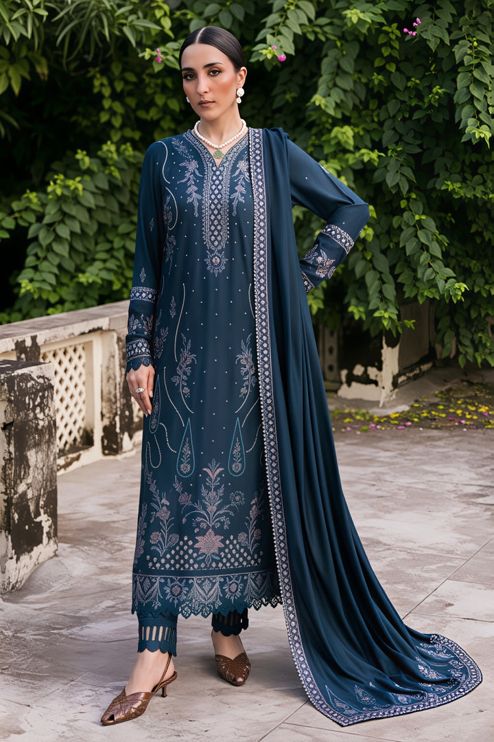 Maria B Dhanak Embroidered Unstitched 3PC FF-2564