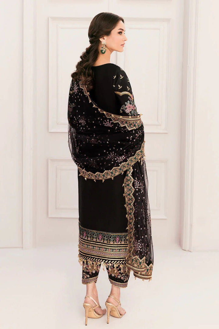 Baroque Net Embroidered Unstitched 3PC LU-131