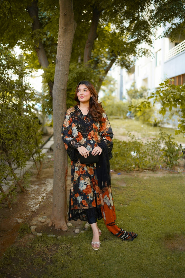 Aneela Linen Summer Unstitched 3PC FF-7273