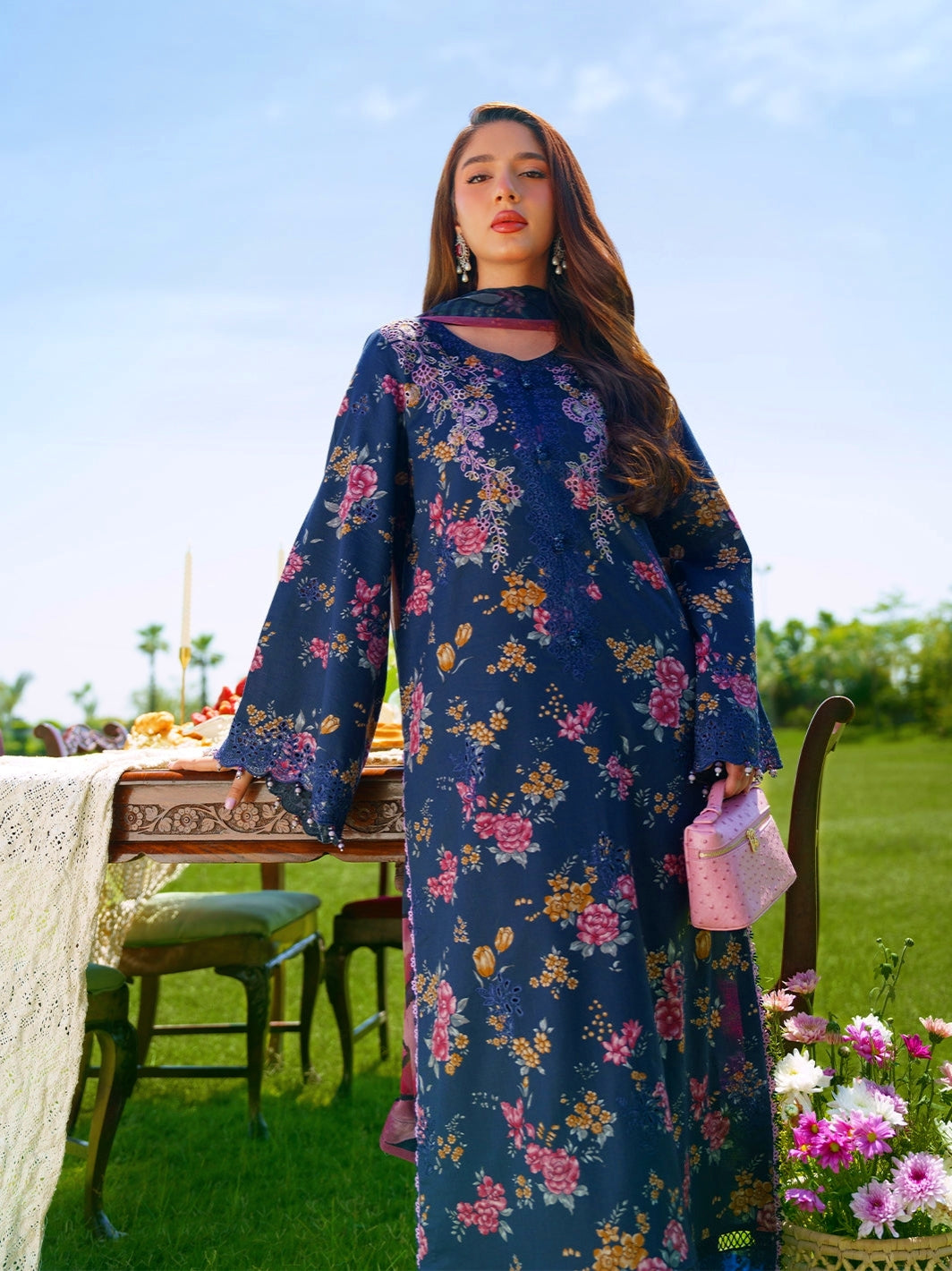 Aneela Linen Summer Unstitched 3PC FF-7275