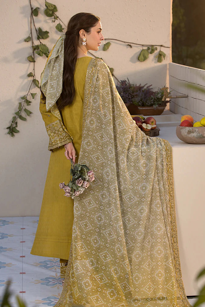 Laam Dhanak Embroidered Unstitched 3PC FF-2451
