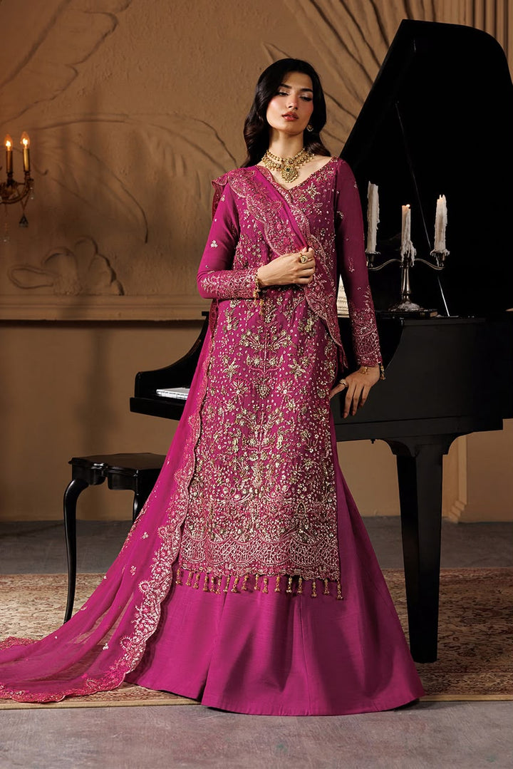 Emaan Adeel Chiffon Embroidered Unstitched 3PC SK-2446