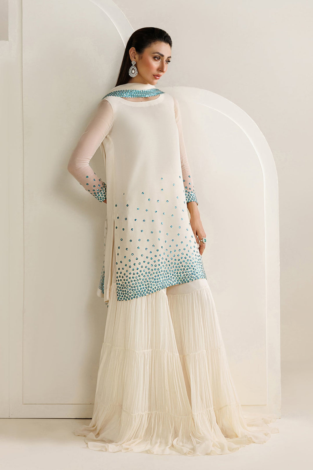 Jazmin Winter Chiffon Embroidered Unstitched 3PC LU-2679