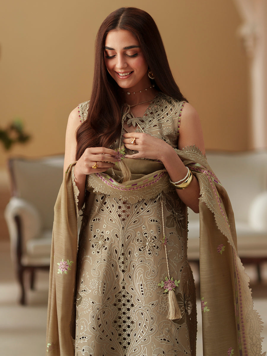 Bin Ilyas Summer Lawn Embroidered Unstitched 3PC SK-1199