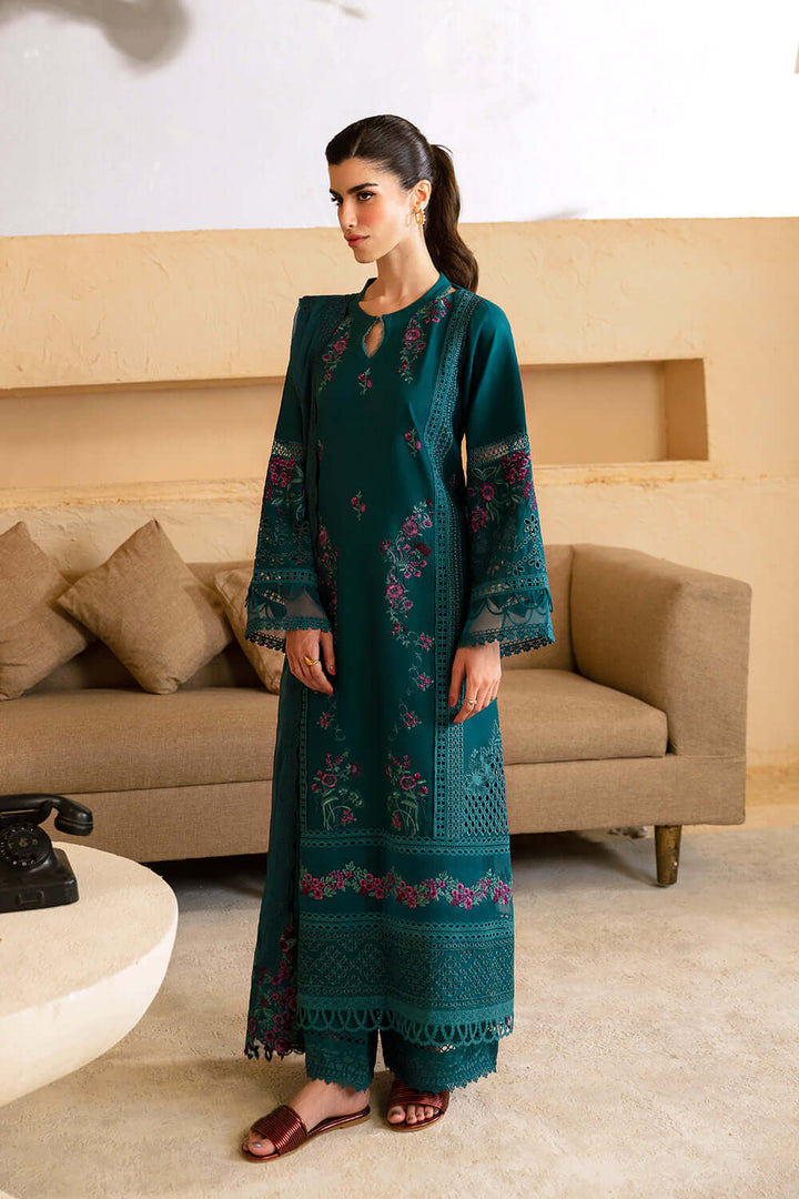 Azure Summer Lawn Embroidered Unstitched 3PC SK-1091