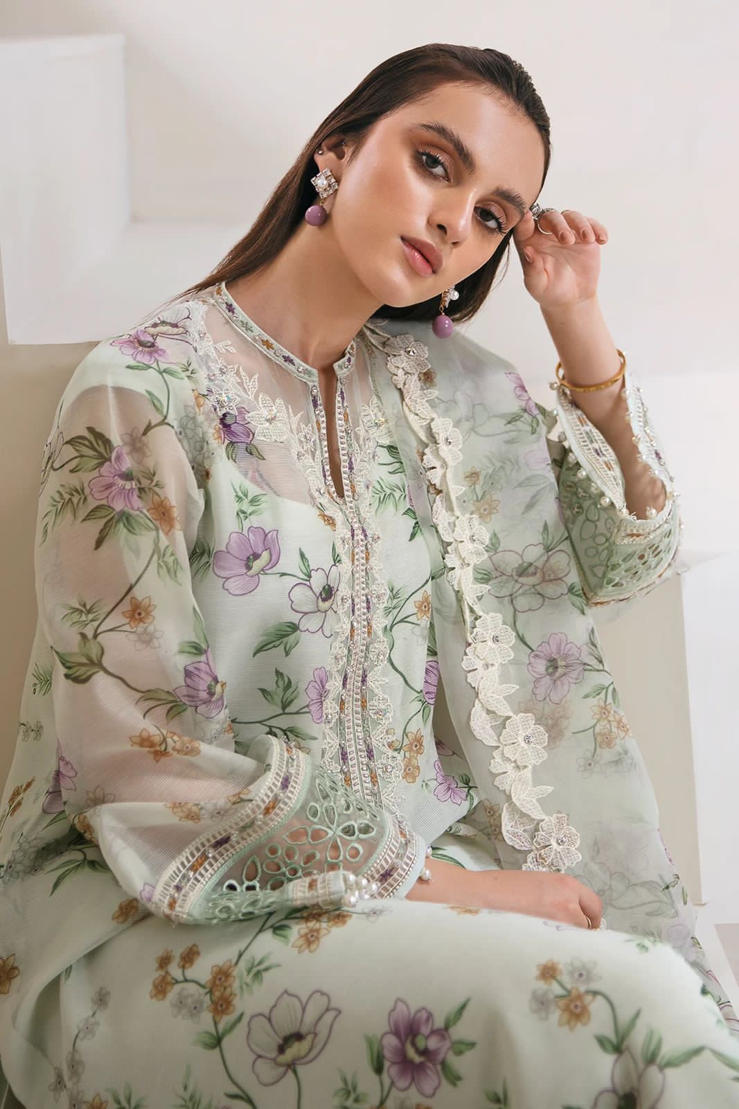 Baroque Winter Khadi Net Embroidered Unstitched 3PC SK-2410