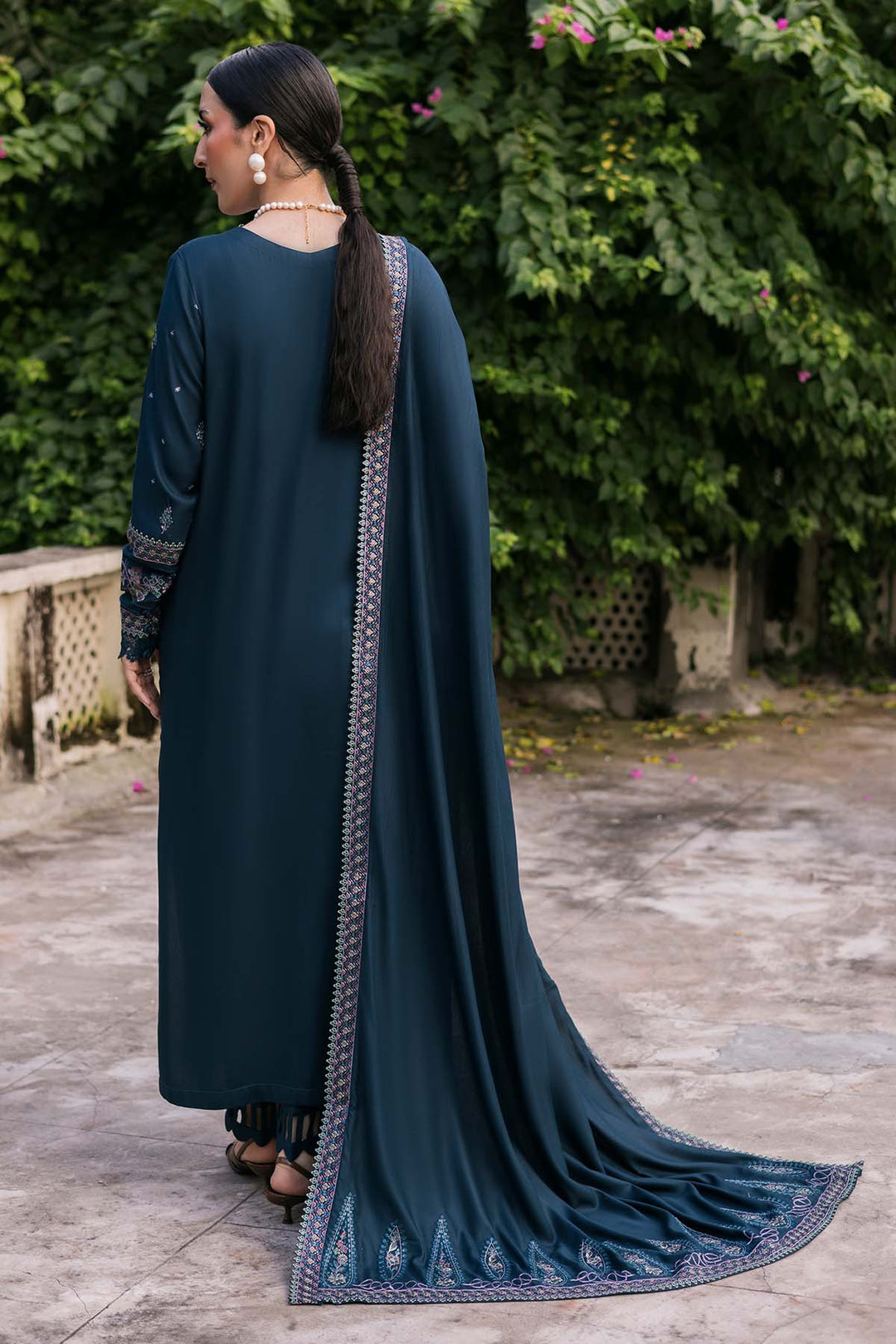 Maria B Dhanak Embroidered Unstitched 3PC FF-2564