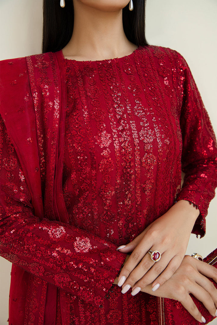 Baroque Summer Chiffon Embroidered Unstitched 3PC SK-1127