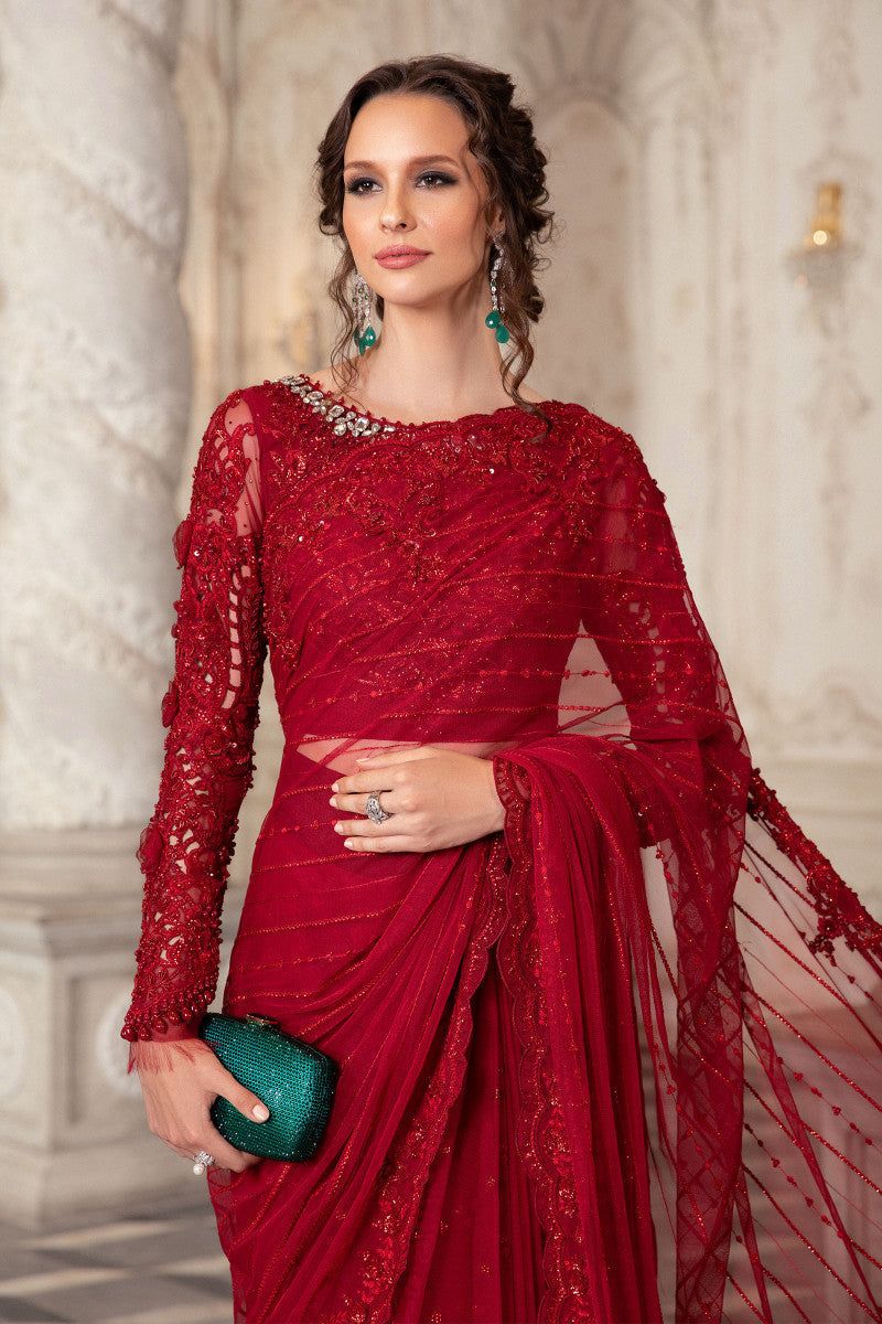 Maria B Summer Net Embroidered Unstitched 3PC Sk-1088