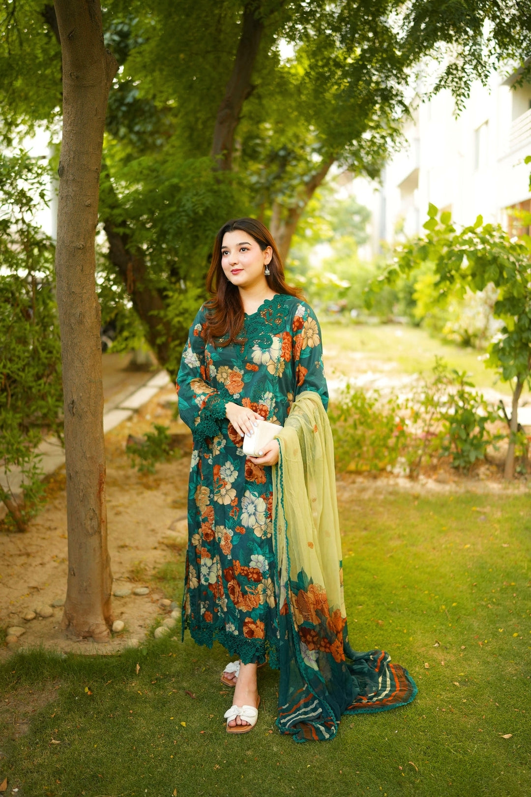Aneela Linen Unstitched 3PC FF-7274