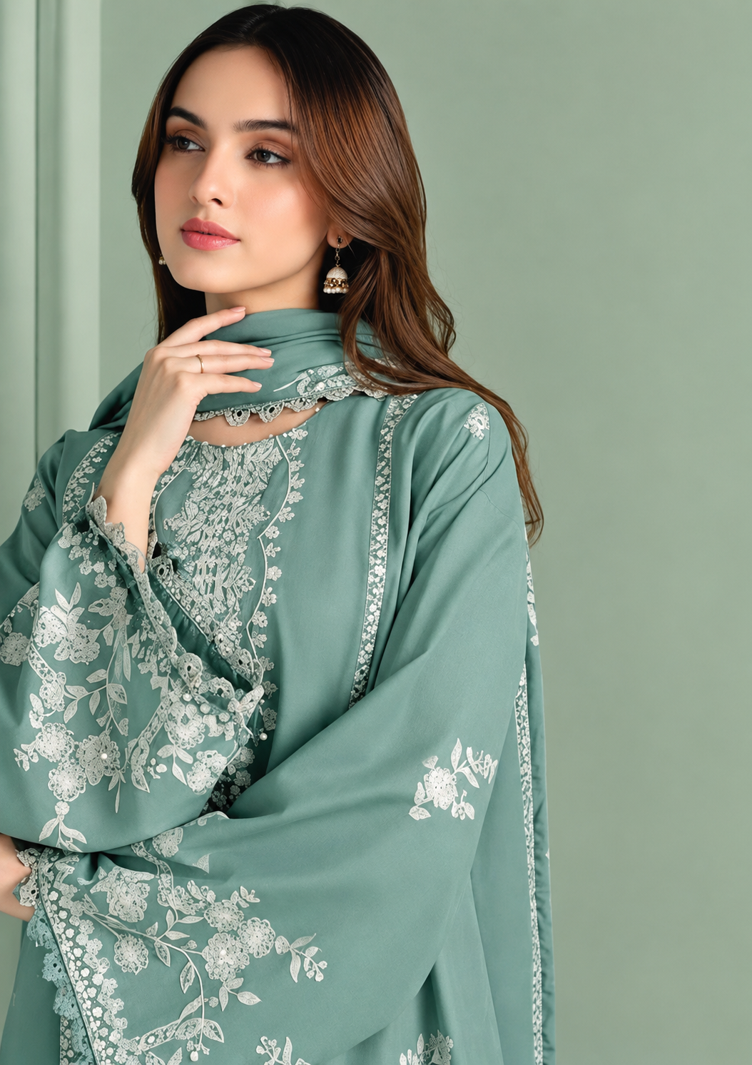 Cross Stitch Dhanak Embroidered Unstitched 3PC FF-2596