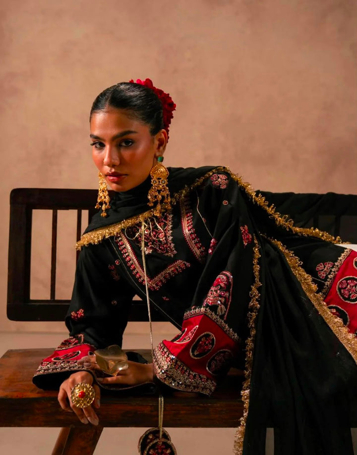 Laam Silk Embroidered Unstitched 3PC Sk-2445