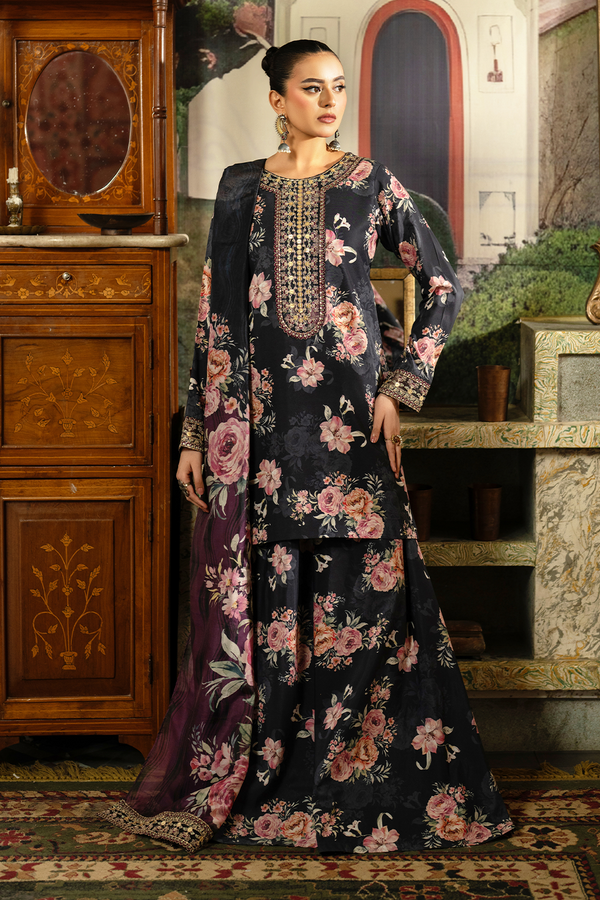 Esra Silk Embroidered Unstitched 3PC LU-2761