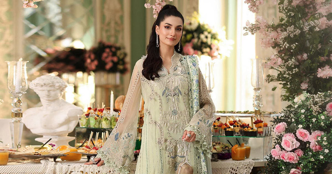 Maria.B Chiffon Embroidered Unstitched 3PC SK-2422