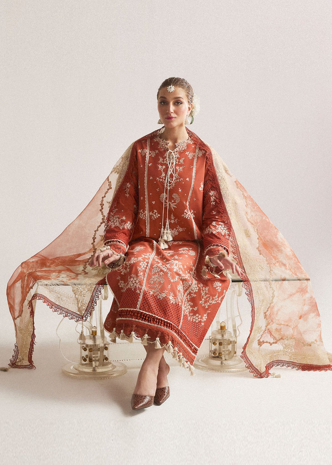 Hussain Rehar Summer Lawn Embroidered Unstitched 3PC BI-123