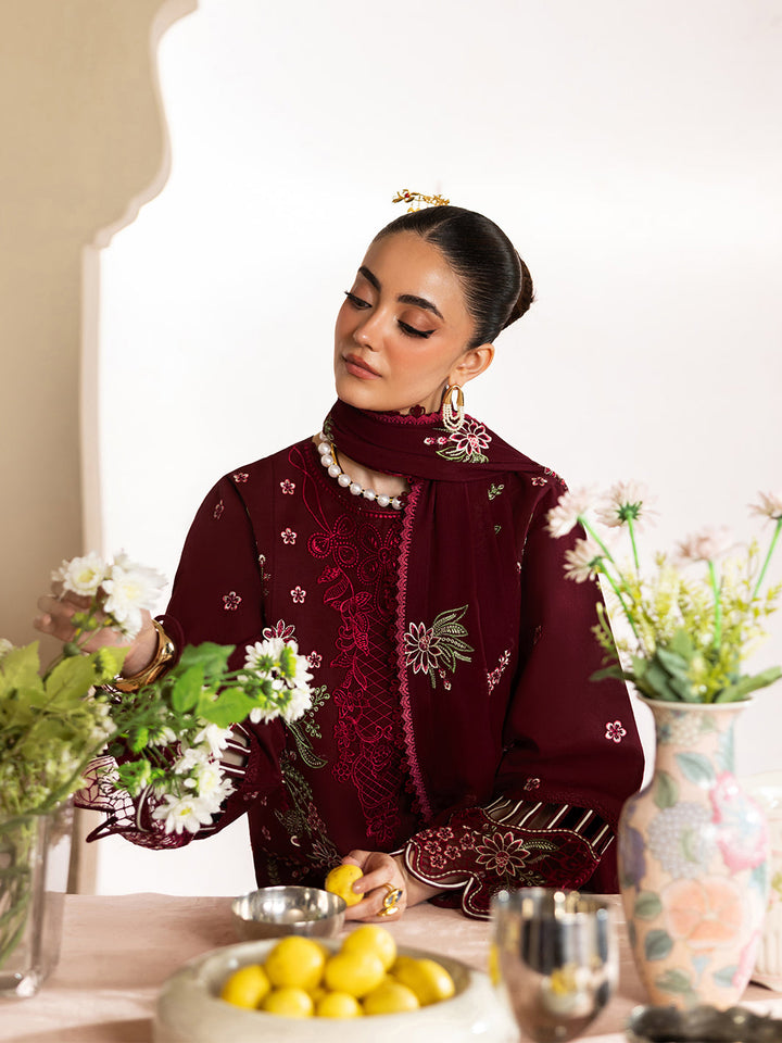 Mahnur Dhanak Embroidered Unstitched 3PC FF-2475