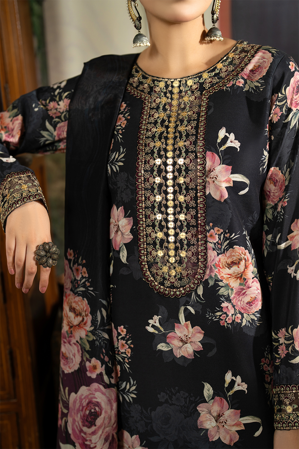 Esra Silk Embroidered Unstitched 3PC LU-2761