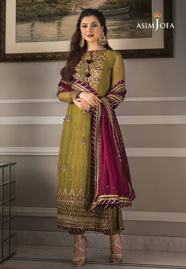 Asim Jofa Chiffon Embroidered Unstitched 3PC SK-2413