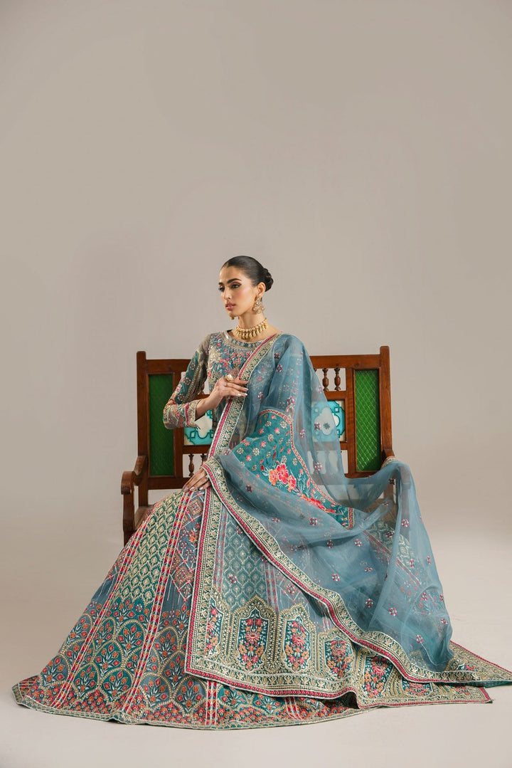 Akber Aslam Organza Embroidered Unstitched 3PC LU-2431