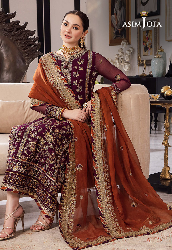 Asim Jofa Rang E Noor Summer Chiffon Embroidered Unstitched 3PC SK-1126