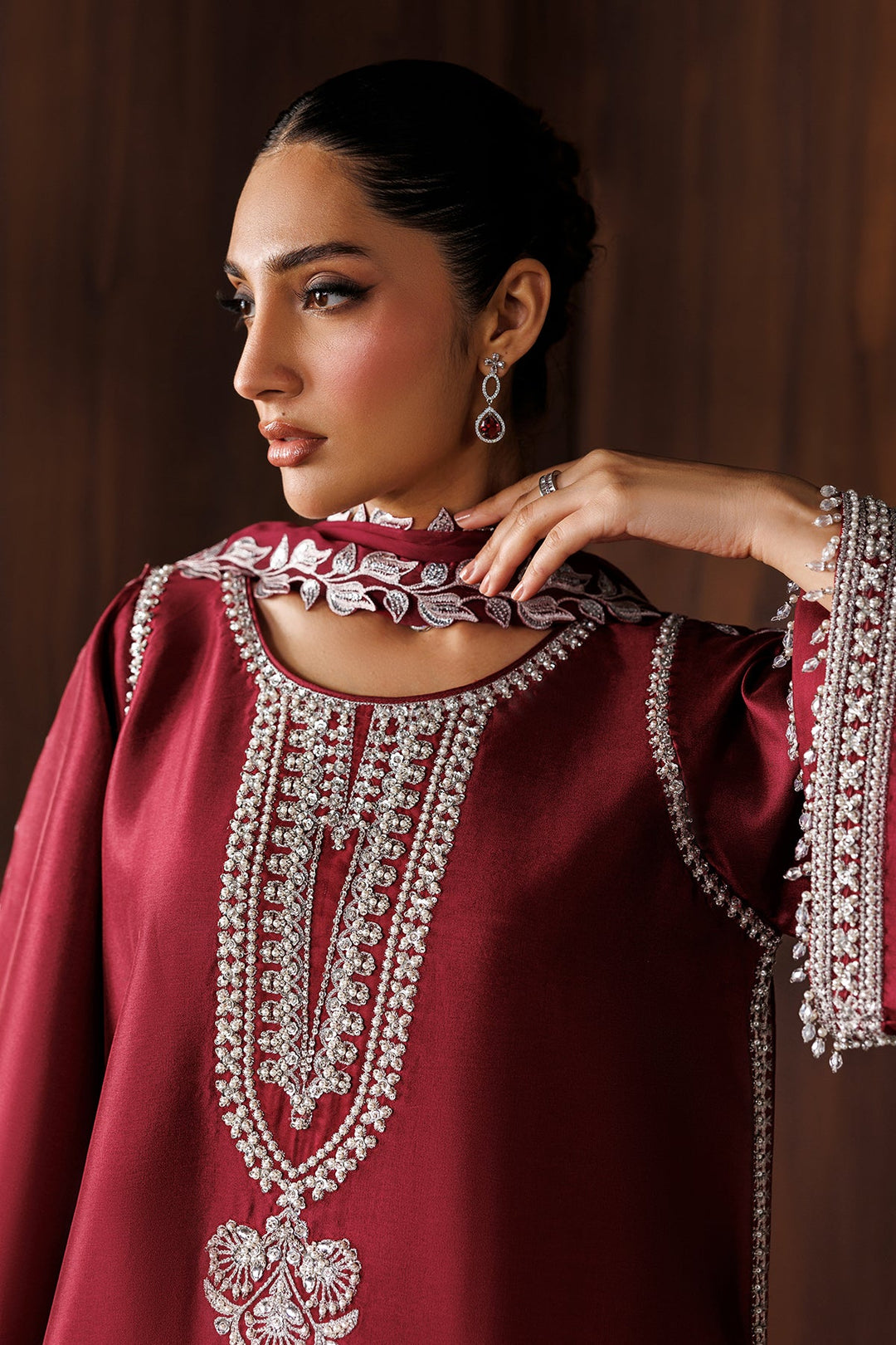 Baroque Chiffon Embroidered Unstitched 3PC LU-2399