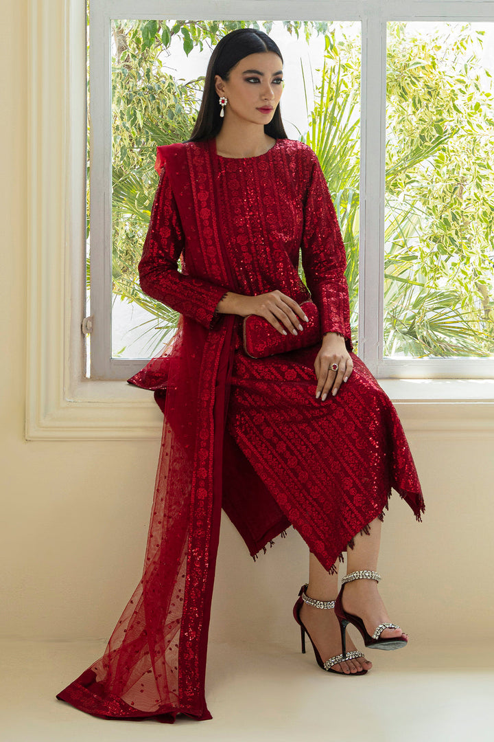 Baroque Summer Chiffon Embroidered Unstitched 3PC SK-1127