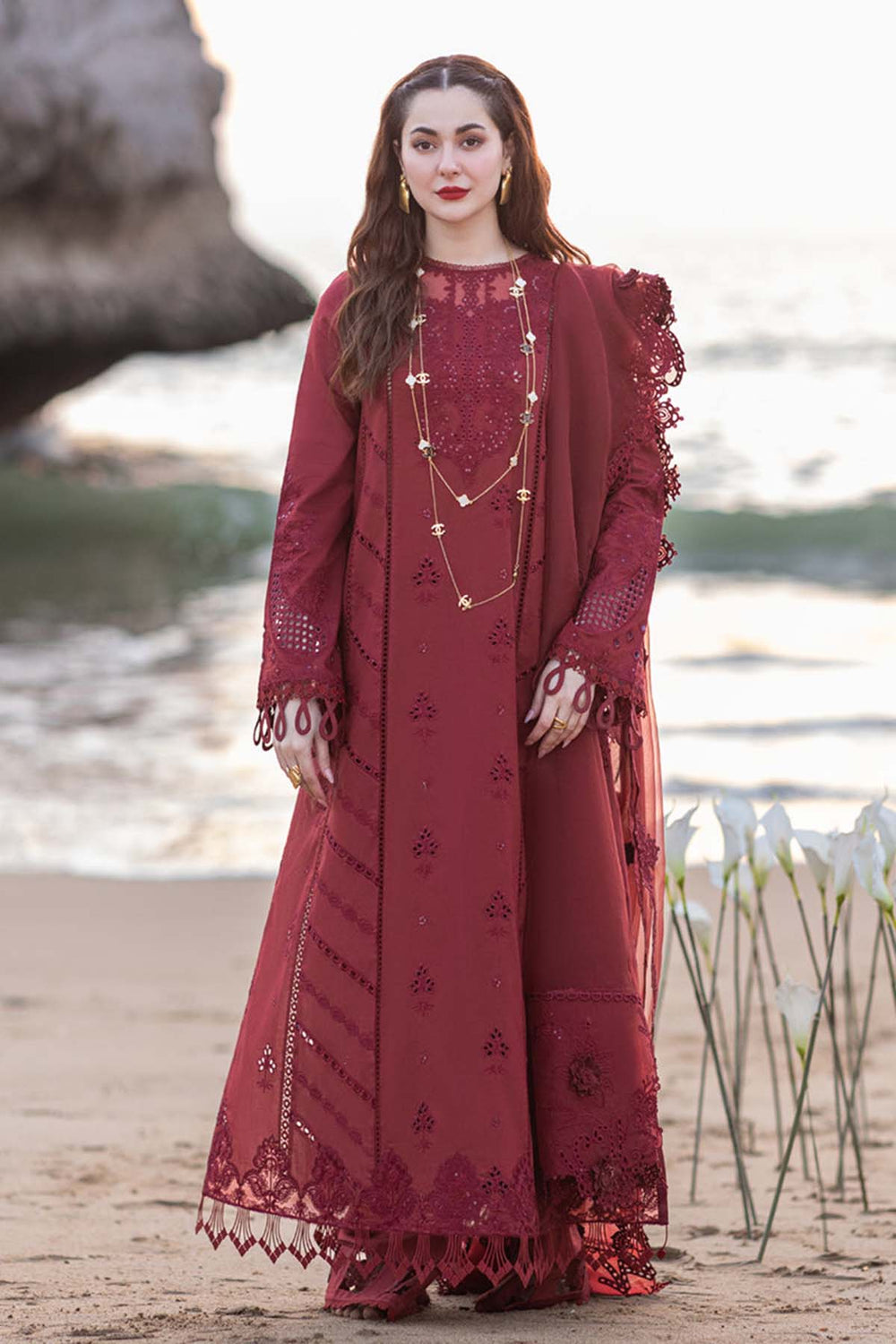 Qalamkar Summer Lawn Embroidered Unstitched 3PC SK-1101