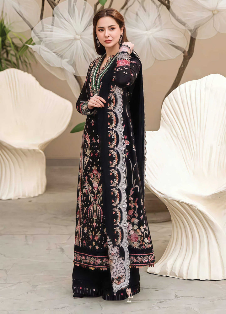 Qalamkar Dhanak Embroidered Unstitched 3PC FF-2458