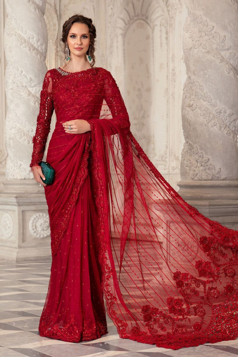 Maria B Summer Net Embroidered Unstitched 3PC Sk-1088