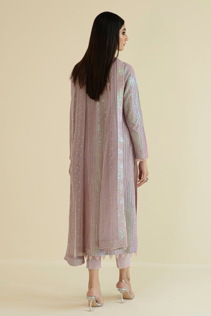 Baroque Summer Chiffon Embroidered Unstitched 3PC SK-1128