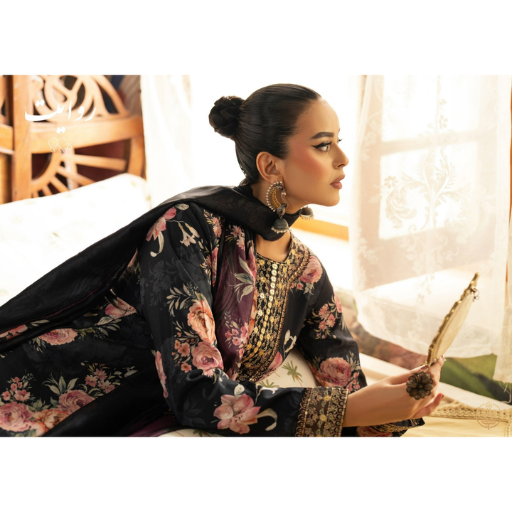 Esra Silk Embroidered Unstitched 3PC LU-2761
