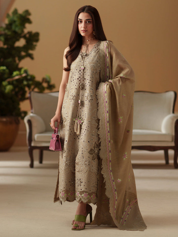 Bin Ilyas Summer Lawn Embroidered Unstitched 3PC SK-1199