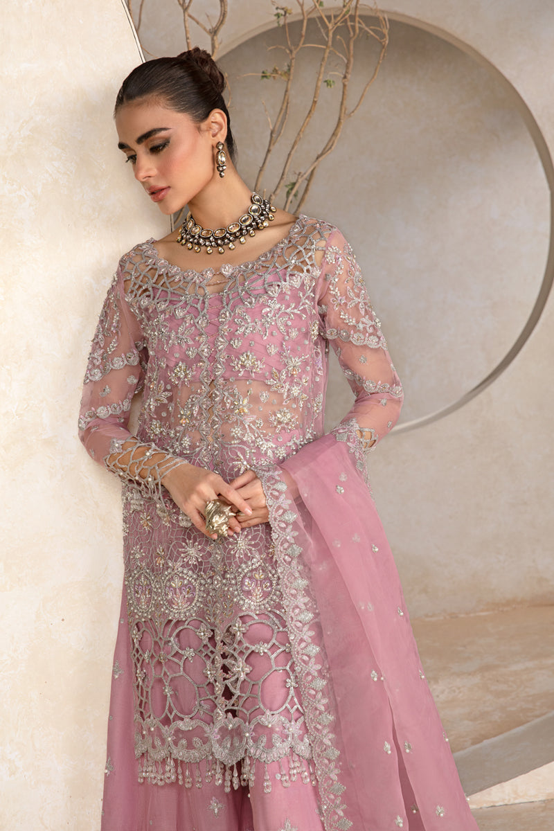 Rang Rasiya Organza Embroidered Unstitched 3PC SK-2420