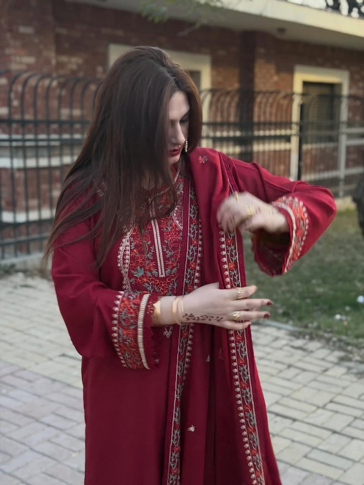 Aneelas Dhanak Embroidered Unstitched 3PC NF-2440