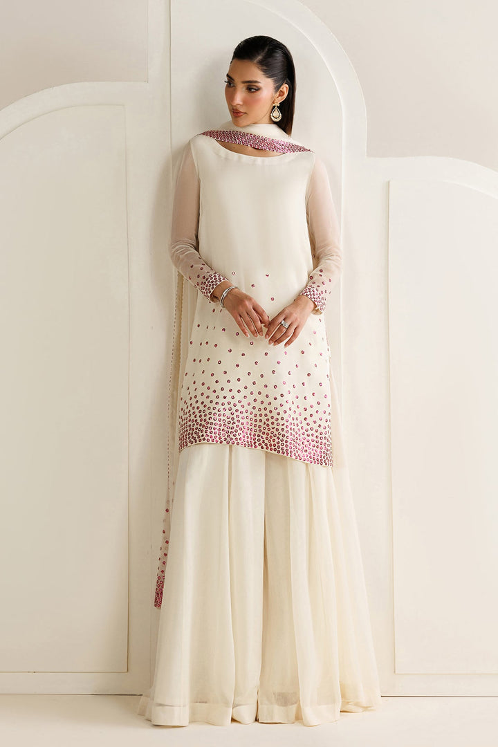 Jazmin Winter Chiffon Embroidered Unstitched 3PC LU-2678