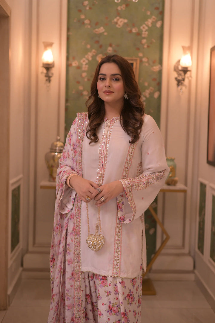 Aneelas Winter Charmeuseh Silk Embroidered Unstitched 3PC FF-2579