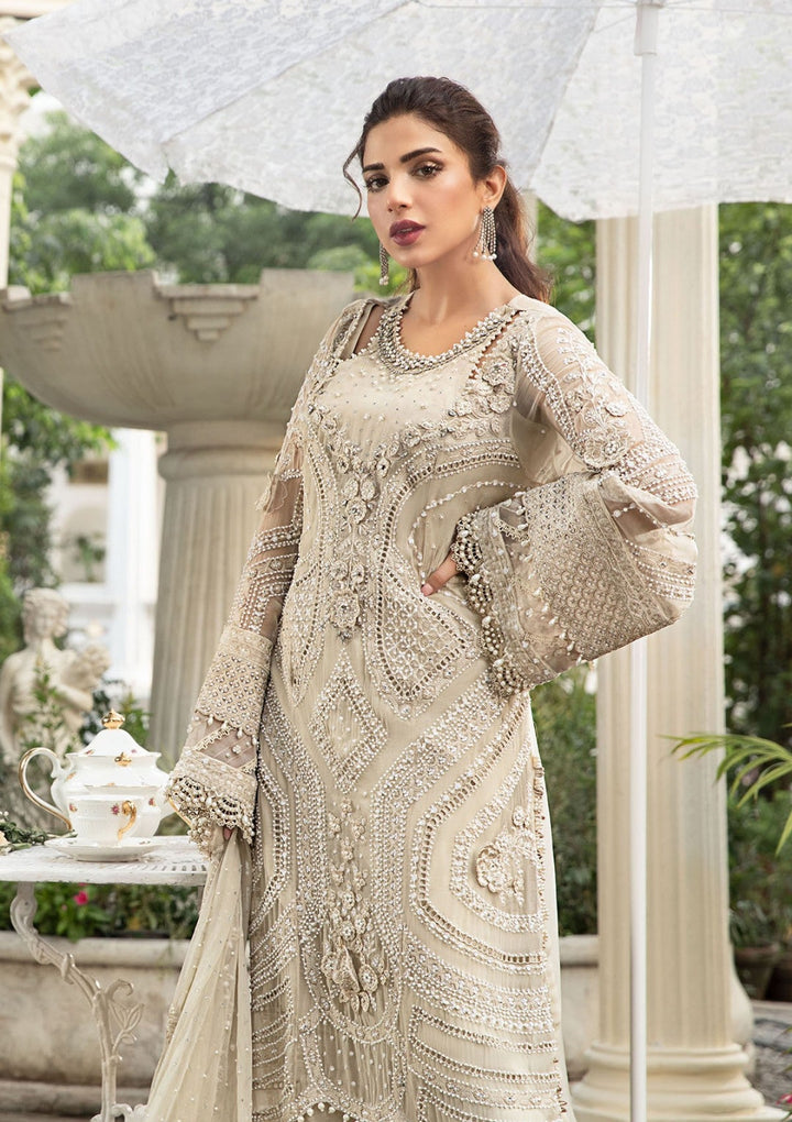 Maria B Chiffon Embroidered Unstitched 3PC SK-2411 (Premium Edition)