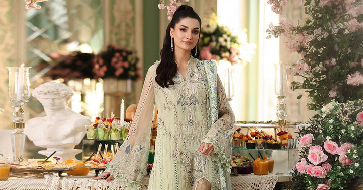 Maria.B Chiffon Embroidered Unstitched 3PC SK-2422