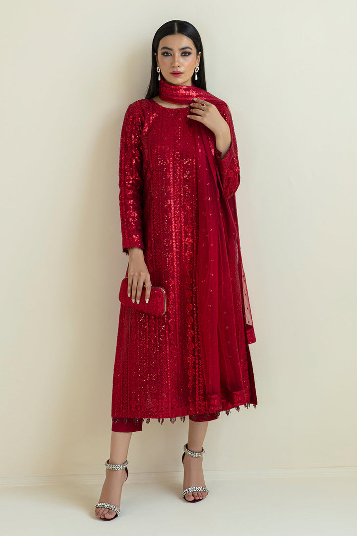 Baroque Summer Chiffon Embroidered Unstitched 3PC SK-1127