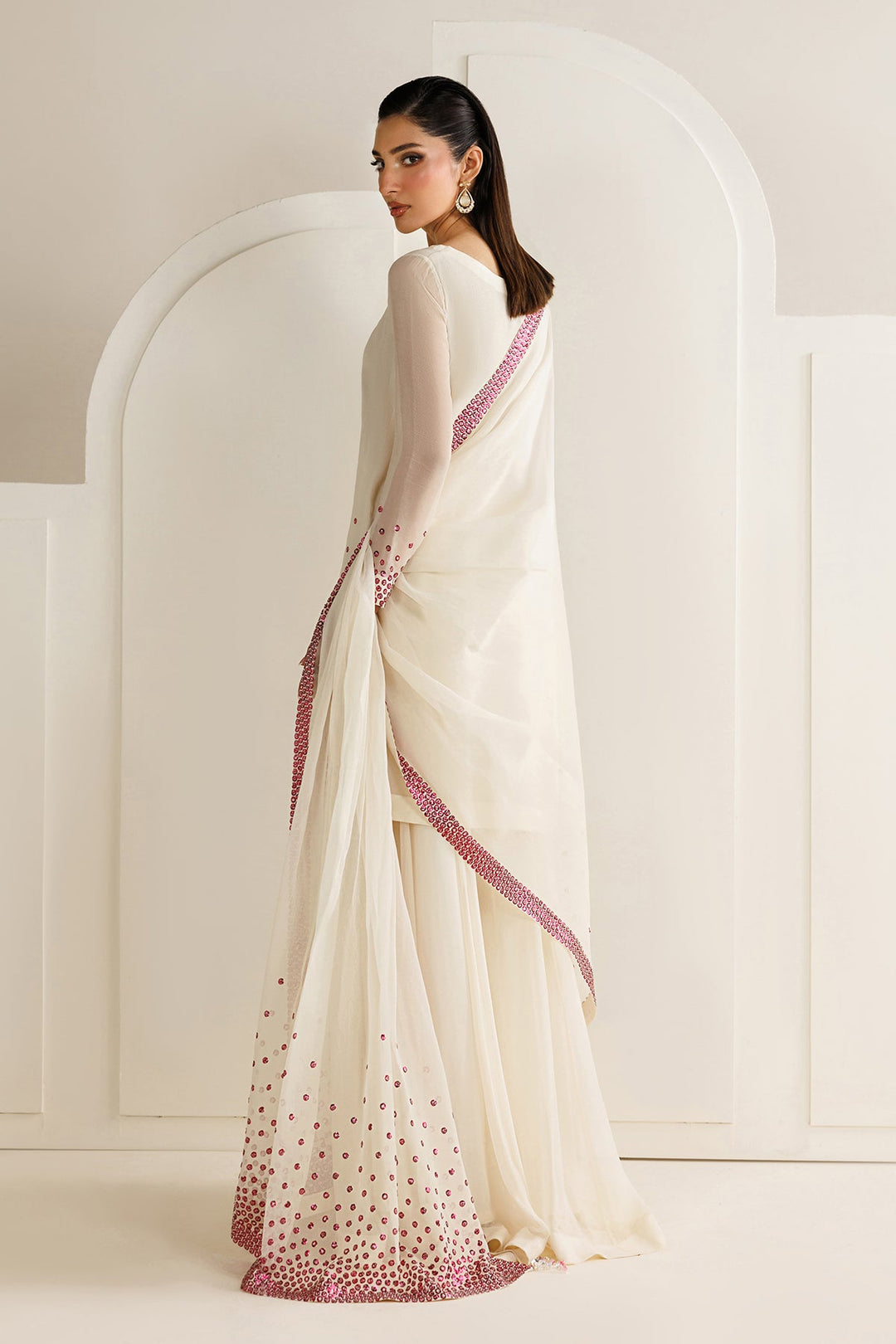 Jazmin Winter Chiffon Embroidered Unstitched 3PC LU-2678