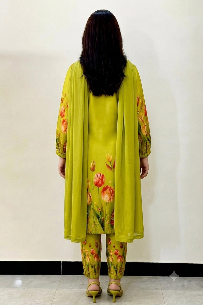 Zeen Summer Lawn Unstitched 3PC WA-1191
