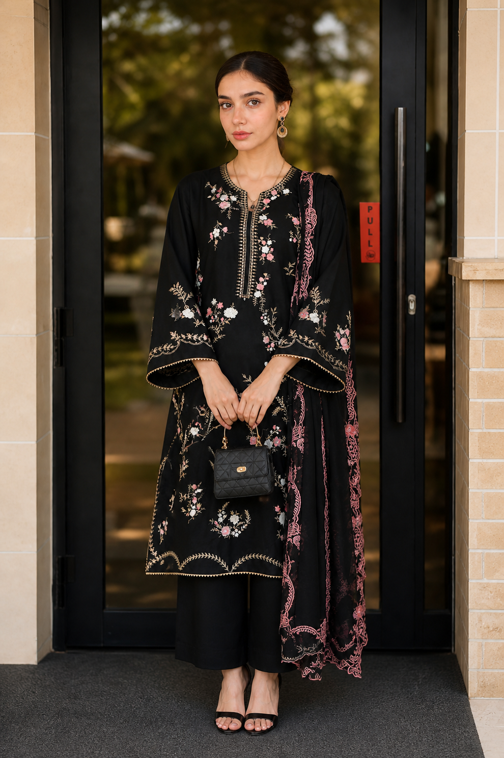Batik Summer Lawn Embroidered Unstitched 3PC DZ-1104