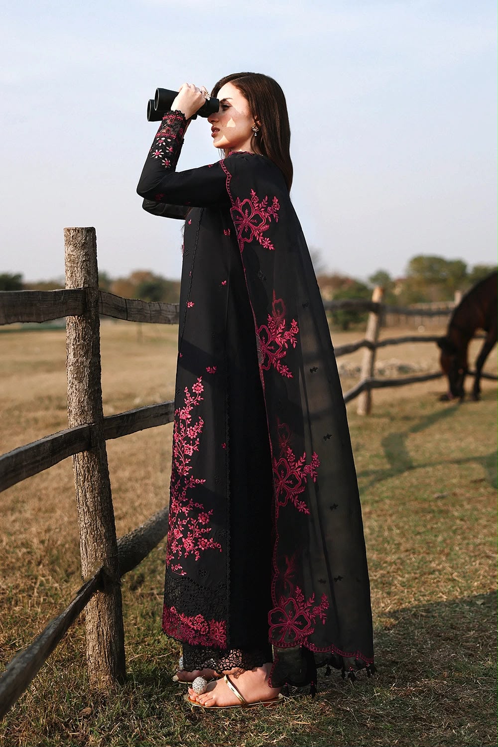 Azure Dhanak Embroidered Unstitched 3PC FF-2602