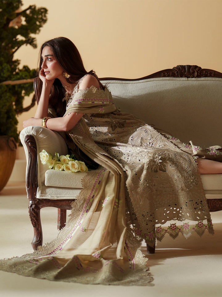 Bin Ilyas Summer Lawn Embroidered Unstitched 3PC SK-1199