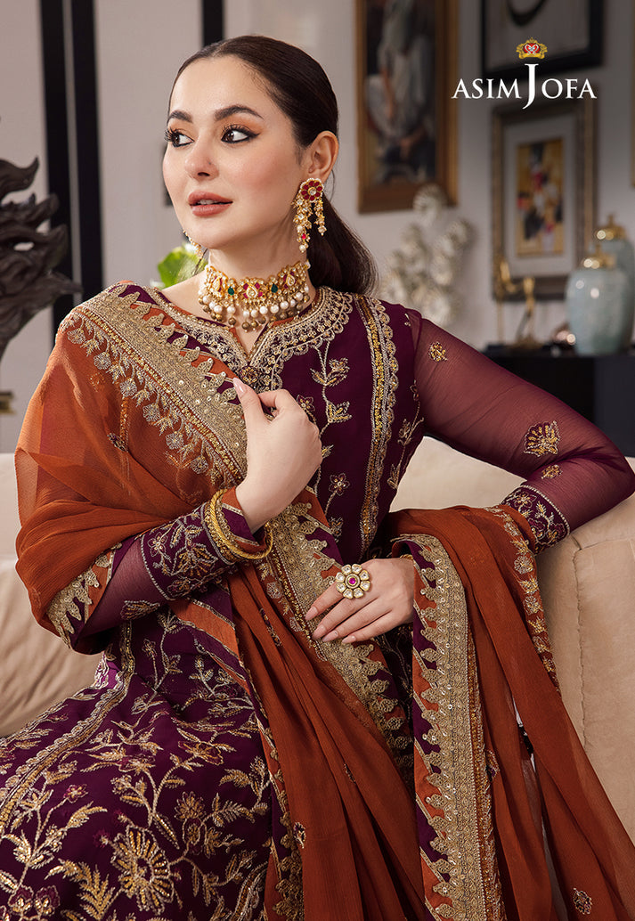 Asim Jofa Rang E Noor Summer Chiffon Embroidered Unstitched 3PC SK-1126