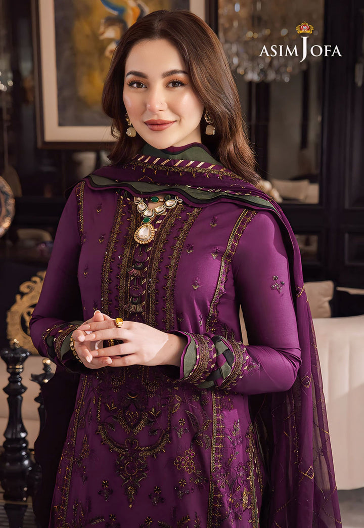 Asim Jofa Dhanak Embroidered Unstitched 3PC FF-2449