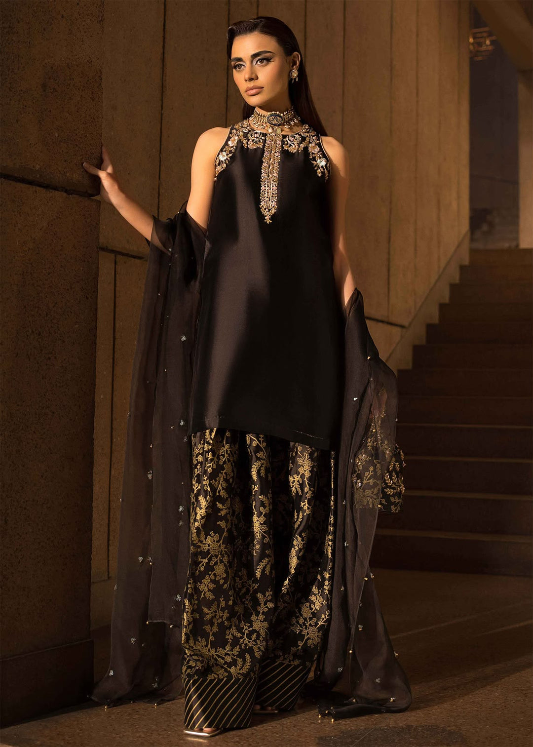 Jazmine Shamoz Silk Embroidered Unstitched 3PC SK-2436