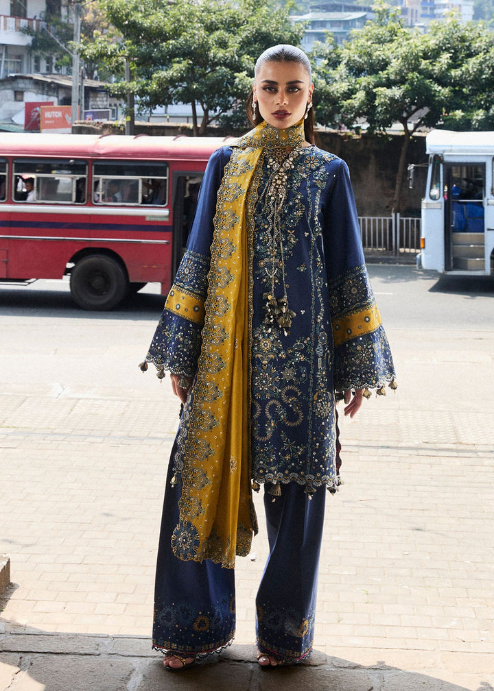 Hussain Rehar Dhanak Embroidered Unstitched 3PC FF-2587