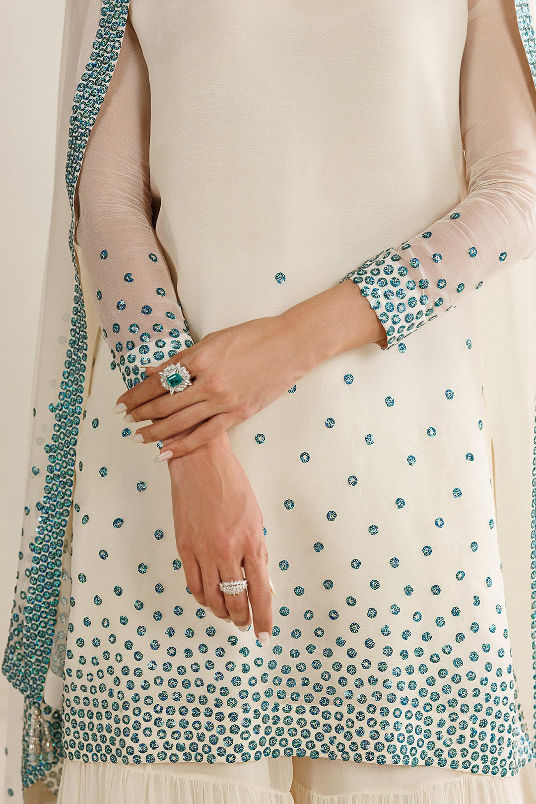 Jazmin Winter Chiffon Embroidered Unstitched 3PC LU-2679