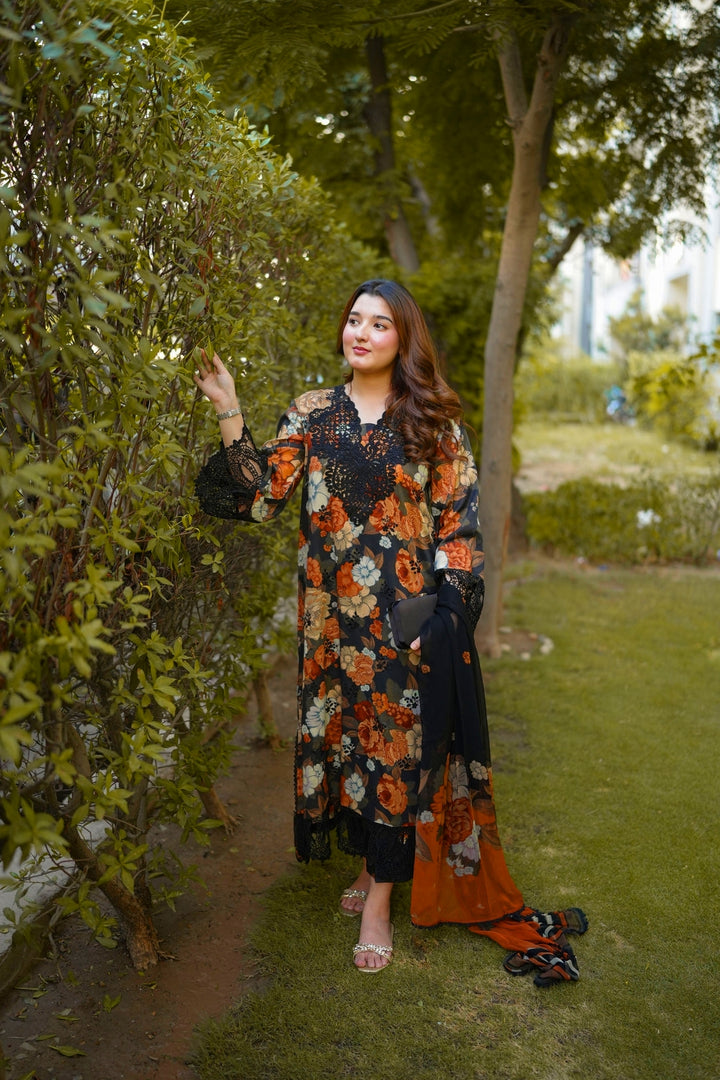Aneela Linen Summer Unstitched 3PC FF-7273